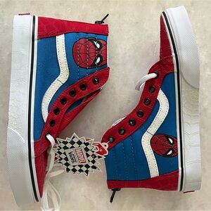 Vans Sk8-Hi Zip Marvel Spider-Man Kids High Top Sneakers Size 3